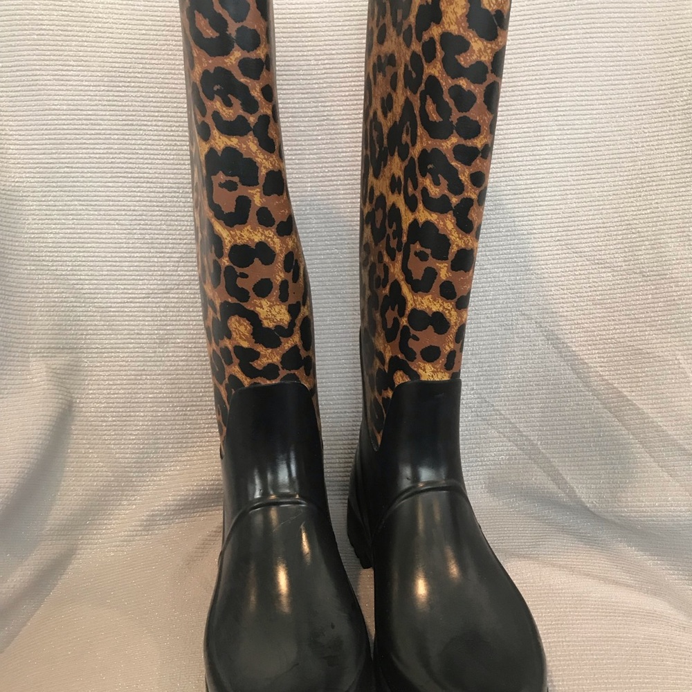 Ralph Lauren leopard rain boot - Picture 3 of 4